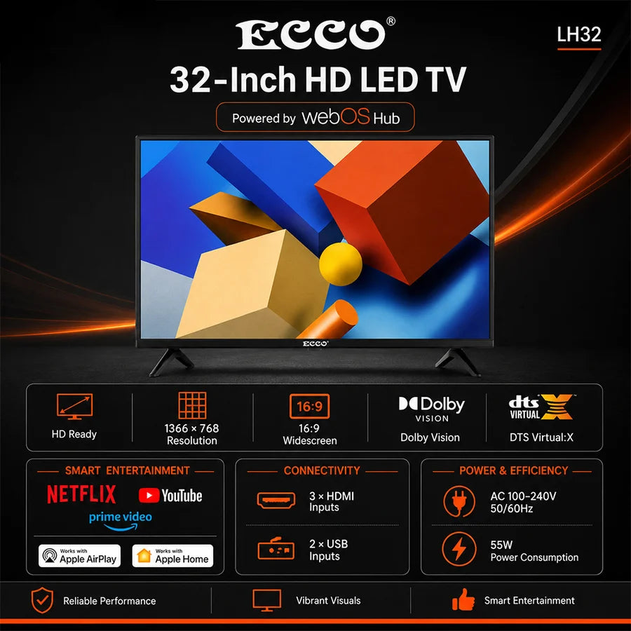 LH32S ECCO 32" LED Smart TV