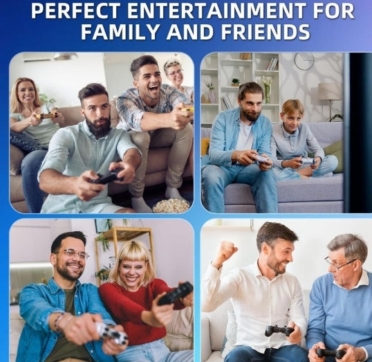 Wireless TV Game Stick Console With 2 Controllers 20000+ Games Plug Play