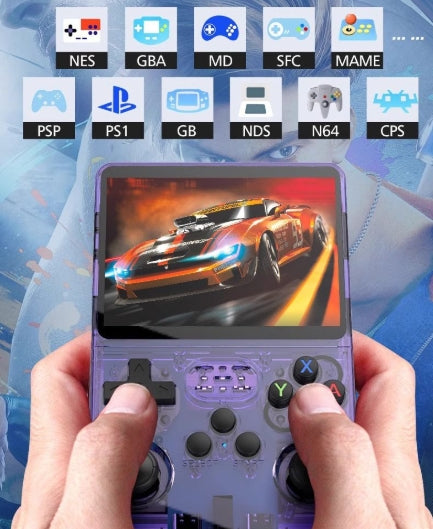 R36S Handheld Game Console with 15,000+ Classic Games + 64GB TF Card