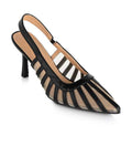 Black mesh sling shoe