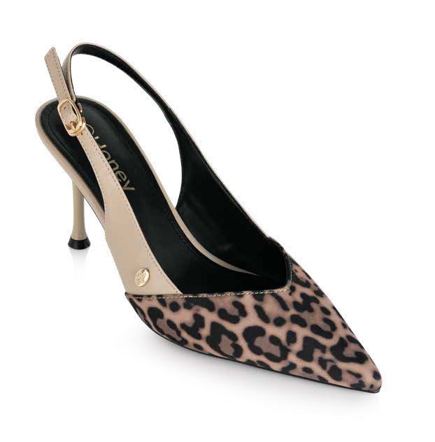 Beige stiletto heel
