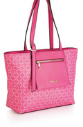 Rose pink tote handbag