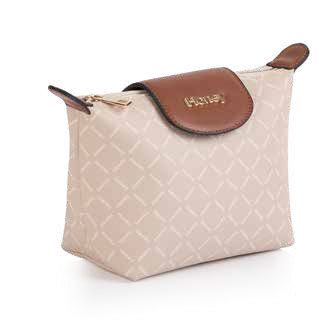 Beige utility pouch
