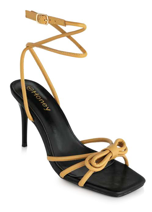 B/light mustard high heel