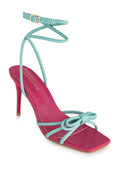 O/turquoise high heel