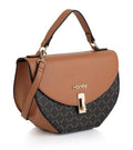 Coffee top handle handbag