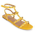 Yellow gladiator sandal