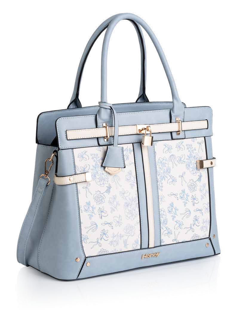 Cornflower blue handbag