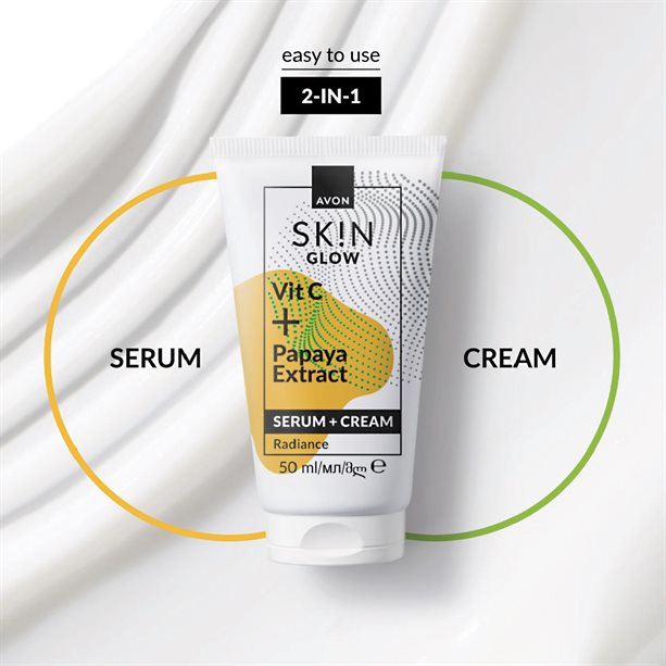 Avon SK!N Glow Serum + Cream 50ml